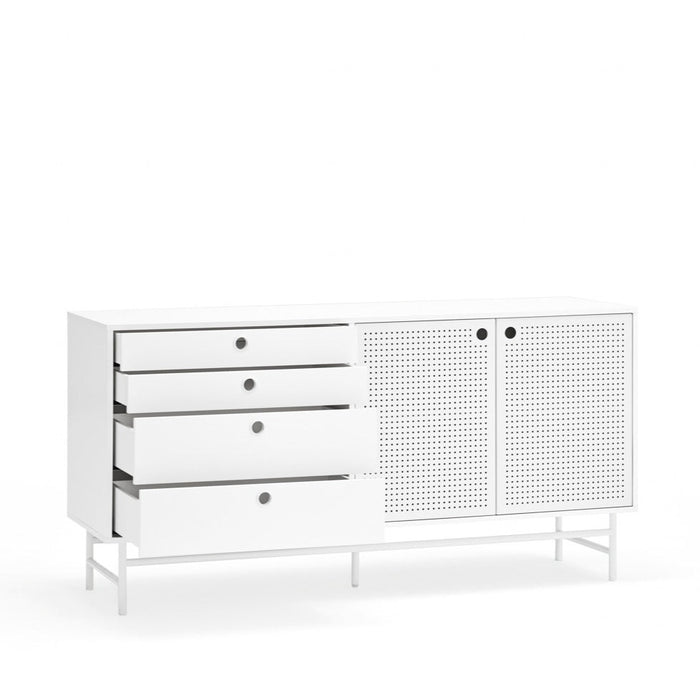 Madia 4 cassetti 2 ante Punto di Teulat 150x47 cm