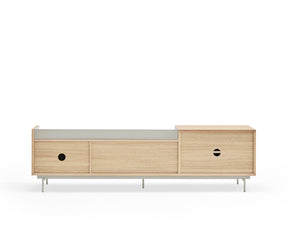 Mobile TV rovere/grigio chiaro Valley di Teulat 180x40 cm