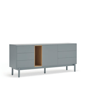 Madia 6 cassetti 1 anta Corvo di Teulat 180x40 cm