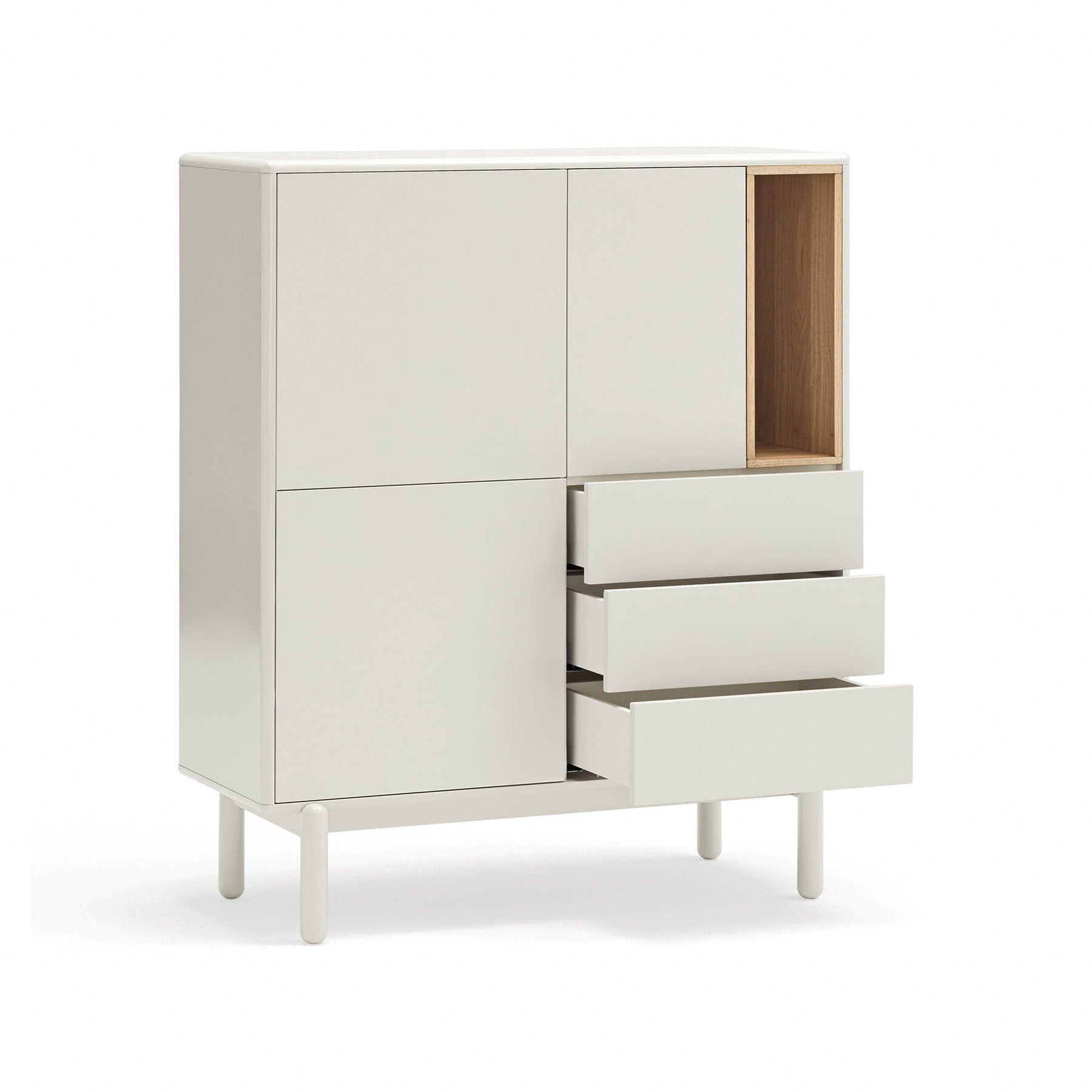 Credenza 3 ante 3 cassetti Corvo di Teulat 100x120 cm