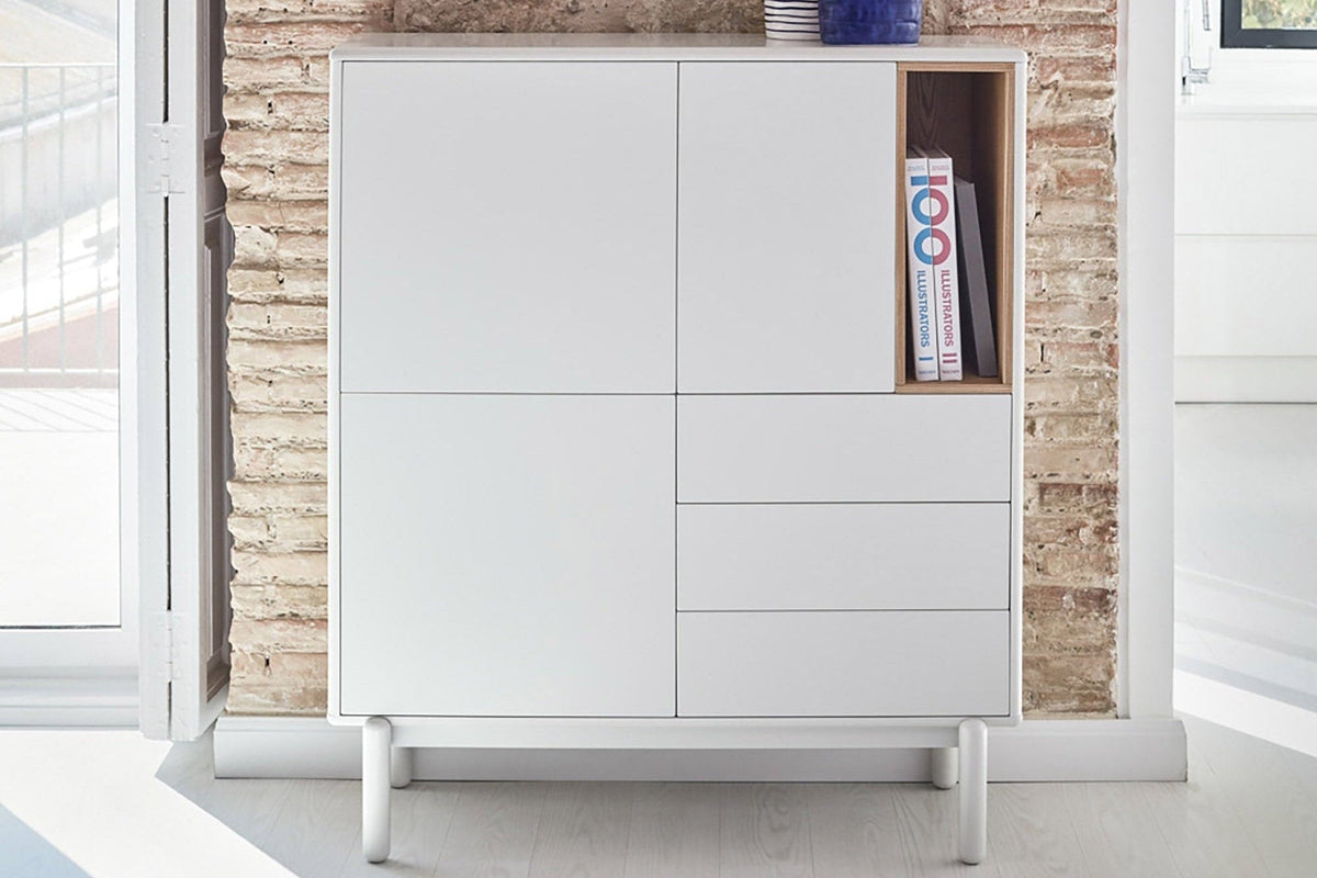 Credenza 3 ante 3 cassetti Corvo di Teulat 100x120 cm