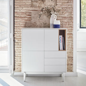 Credenza 3 ante 3 cassetti Corvo di Teulat 100x120 cm