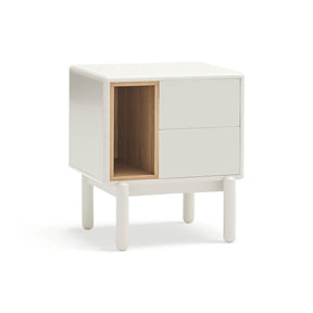 Comodino 2 cassetti Corvo di Teulat 48x35 cm