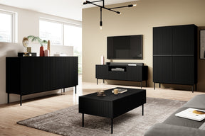 Credenza 2 ante con piede in metallo Nicole  100 x 160 cm