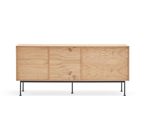 Madia 3 cassetti 2 ante quercia grigio antracite Yoko di Teulat 180x81 cm