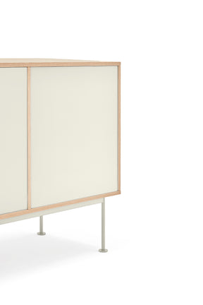 Madia 3 cassetti 2 ante quercia crema Yoko di Teulat 180x81 cm