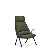 Poltrona imbottita con struttura in metallo Dins di Teulat