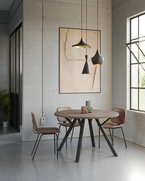 Tavolo rotondo per 4 persone Atlantide 120x77 cm
