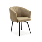 Poltrona con struttura in metallo e gambe Erica 60x60 h81 cm