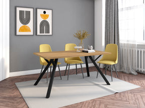 Tavolo rettangolare in legno per 6/8 persone Paola 160x90 cm