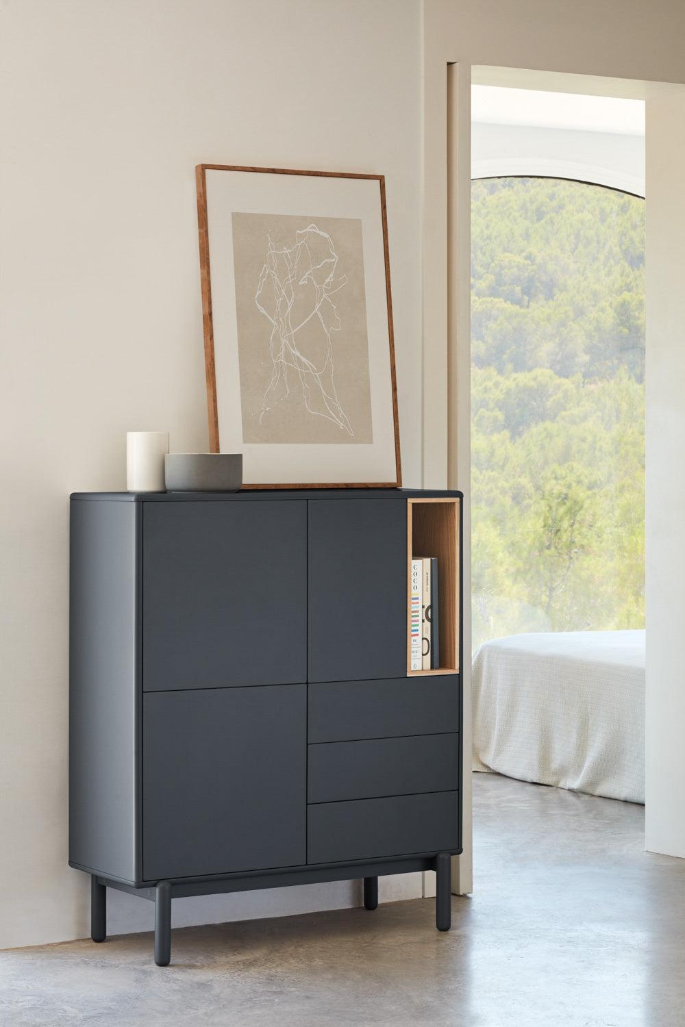 Credenza 3 ante 3 cassetti Corvo di Teulat 100x120 cm