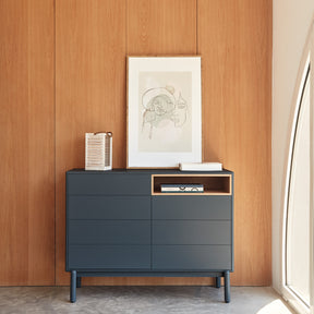 Cassettiera 7 cassetti Corvo di Teulat 120x40 cm