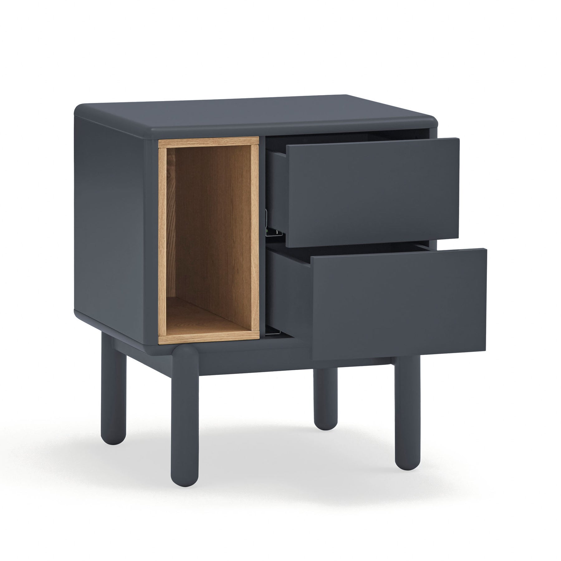 Comodino 2 cassetti Corvo di Teulat 48x35 cm