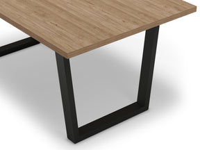 Tavolo rettangolare per 6/8 persone rovere Francy 180x100 cm
