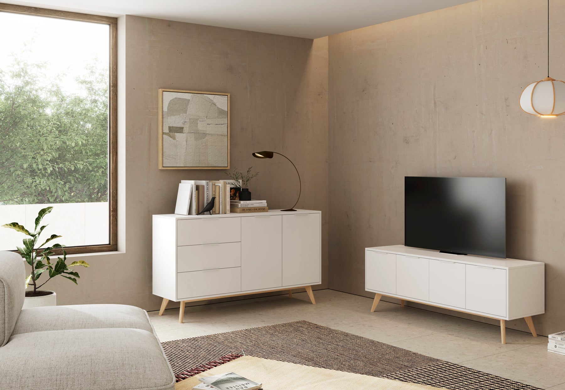 Mobile TV a 4 ante Nordica 140x53 cm