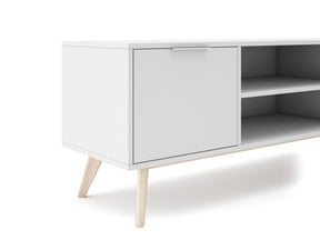 Mobile TV 2 ante con ripiani aperti Nordica 140x53 cm