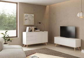 Credenza 2 ante e 3 cassetti Nordica 140x81 cm