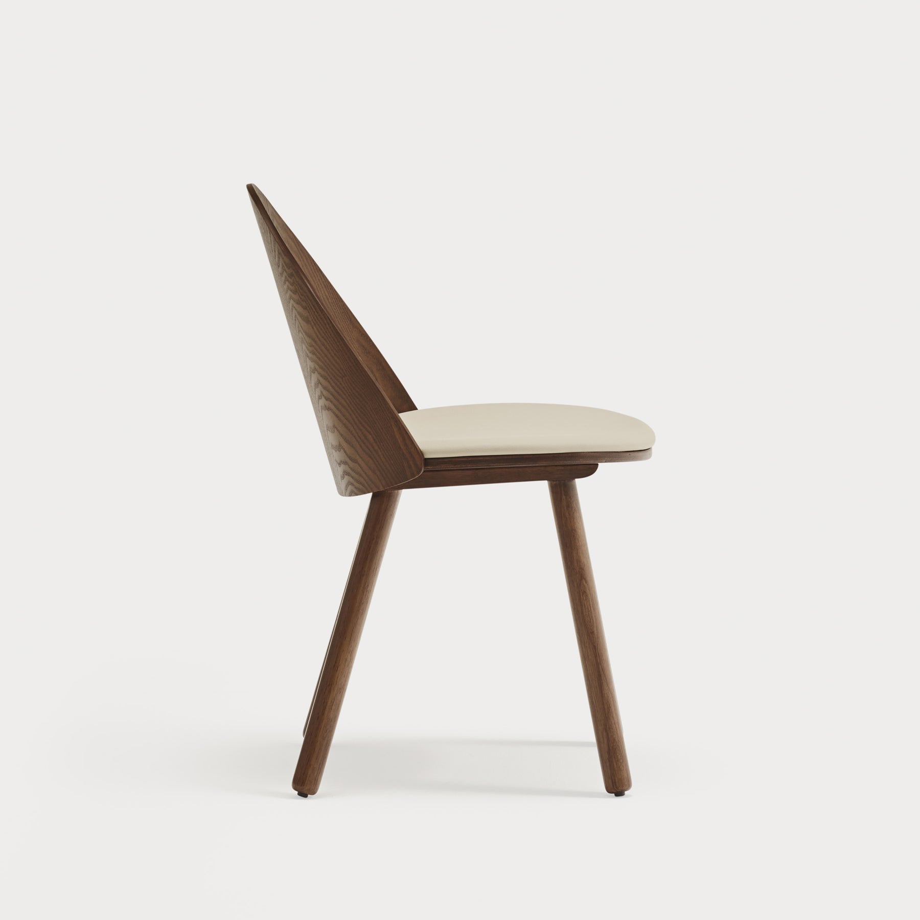 Set 2 sedie legno e tessuto beige Uma