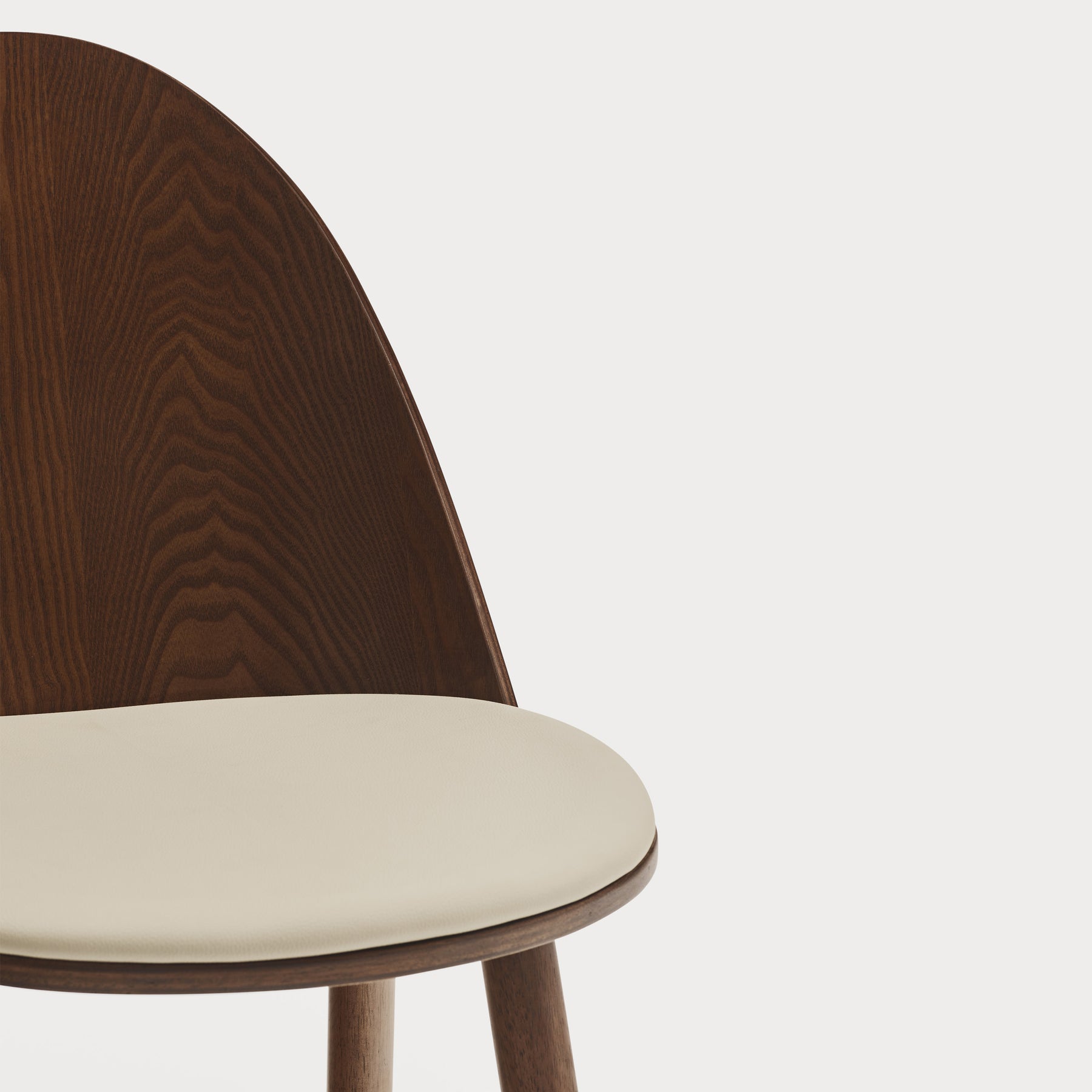 Set 2 sedie legno e tessuto beige Uma
