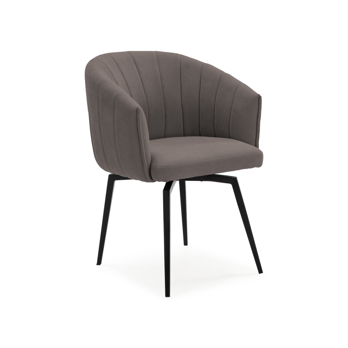 Poltrona con struttura in metallo e gambe Erica 60x60 h81 cm