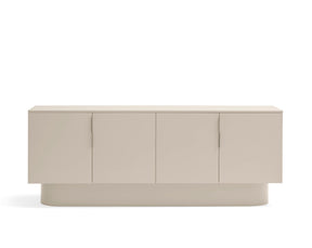 Madia 4 ante 3 cassetti laccata sabbia Totem 200x50