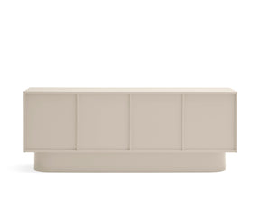 Madia 4 ante 3 cassetti laccata sabbia Totem 200x50