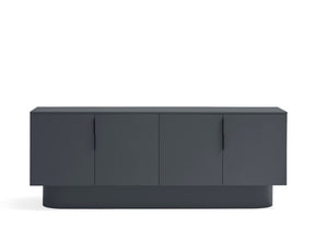 Madia 4 ante 3 cassetti laccata grigio antracite Totem 200x50 cm