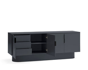 Madia 4 ante 3 cassetti laccata Totem 200x50