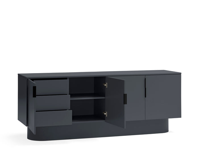 Madia 4 ante 3 cassetti laccata Totem 200x50