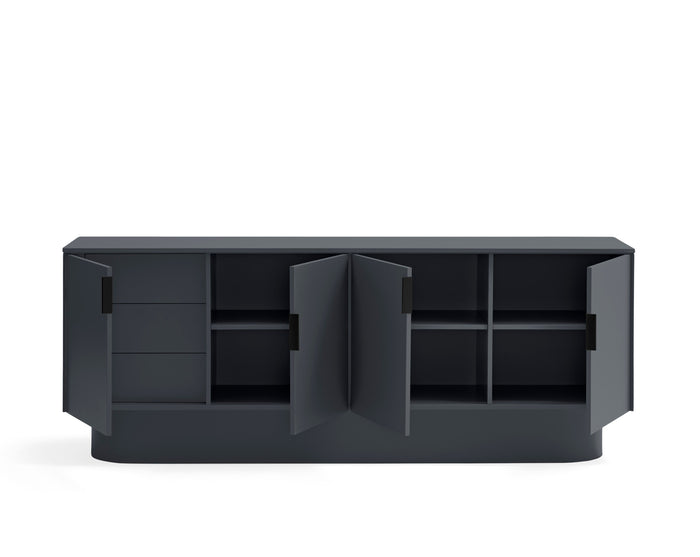 Madia 4 ante 3 cassetti laccata Totem 200x50