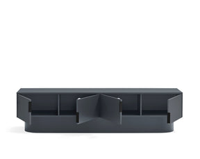 Mobile TV 4 ante laccato grigio antracite Totem 200x45 cm