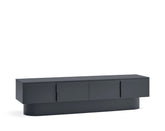 Mobile TV 4 ante laccato grigio antracite Totem 200x45 cm