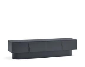 Mobile TV 4 ante laccato grigio antracite Totem 200x45 cm