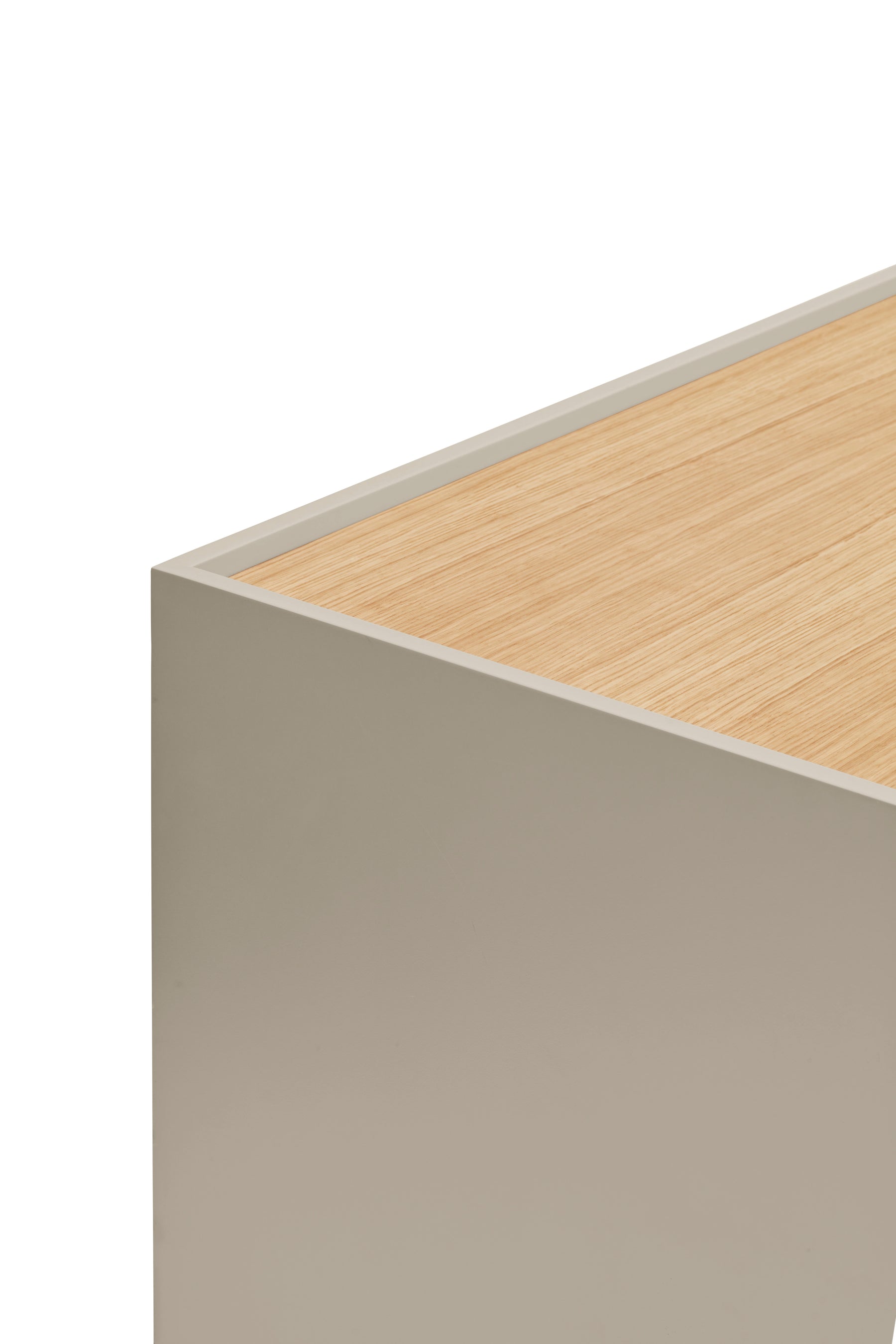 Madia 3 ante 3 cassetti legno rovere e cashmere Otto 180x78 cm