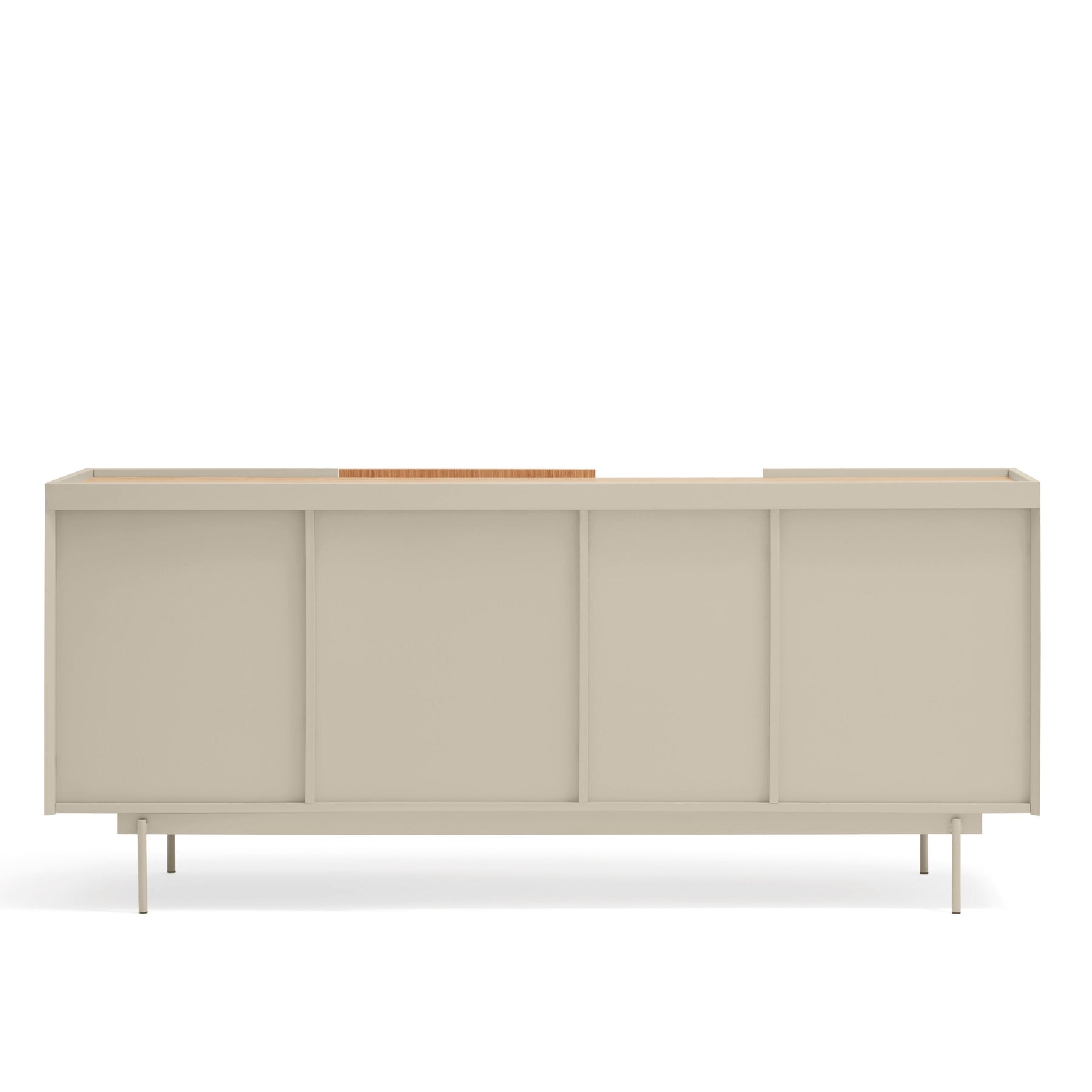 Madia 3 ante 3 cassetti legno rovere e cashmere Otto 180x78 cm