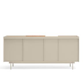 Madia 3 ante 3 cassetti legno rovere e cashmere Otto 180x78 cm