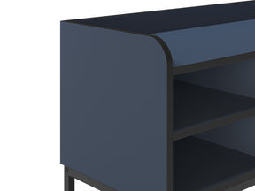 Mobile TV 3 ante con gamba in metallo Audry 160x55 cm
