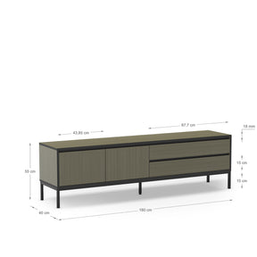 Mobile TV 2 ante 2 cassetti Lory 180x55 cm