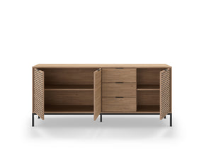 Madia 3 ante 3 cassetti rovere Ally 180x80 cm