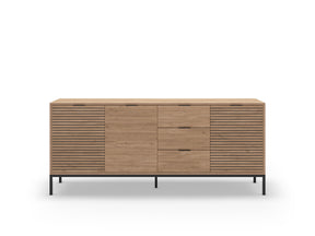 Madia 3 ante 3 cassetti rovere Ally 180x80 cm