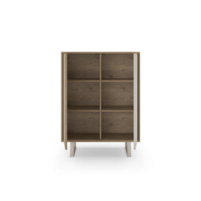 Credenza 2 ante rovere/grigio Molly 90x120 cm