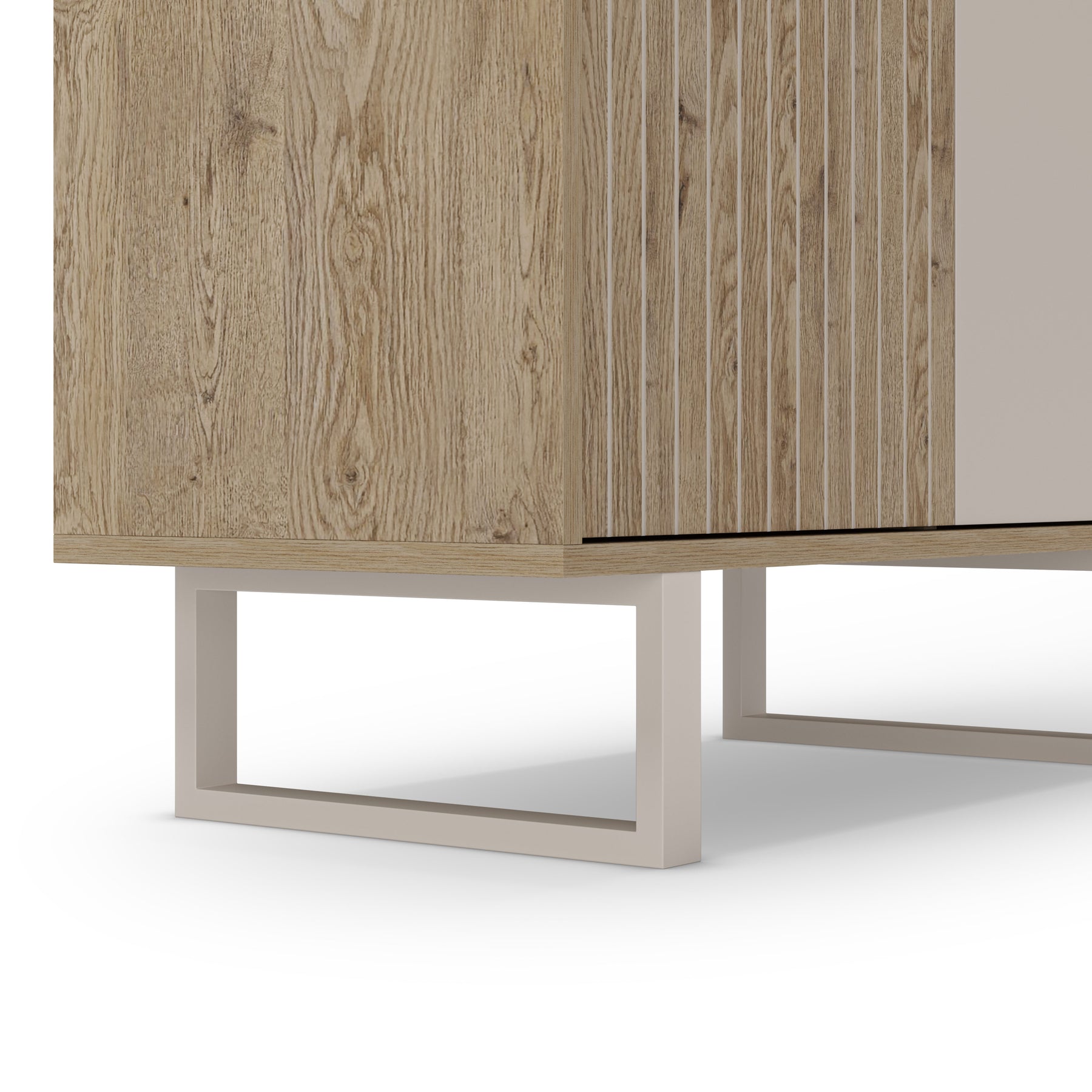 Credenza 2 ante rovere/grigio Molly 90x120 cm