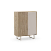 Credenza 2 ante rovere/grigio Molly 90x120 cm