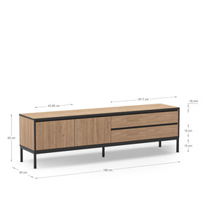 Mobile TV 2 ante 2 cassetti Lory 180x55 cm
