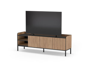 Mobile TV 3 ante con gamba in metallo Audry 160x55 cm
