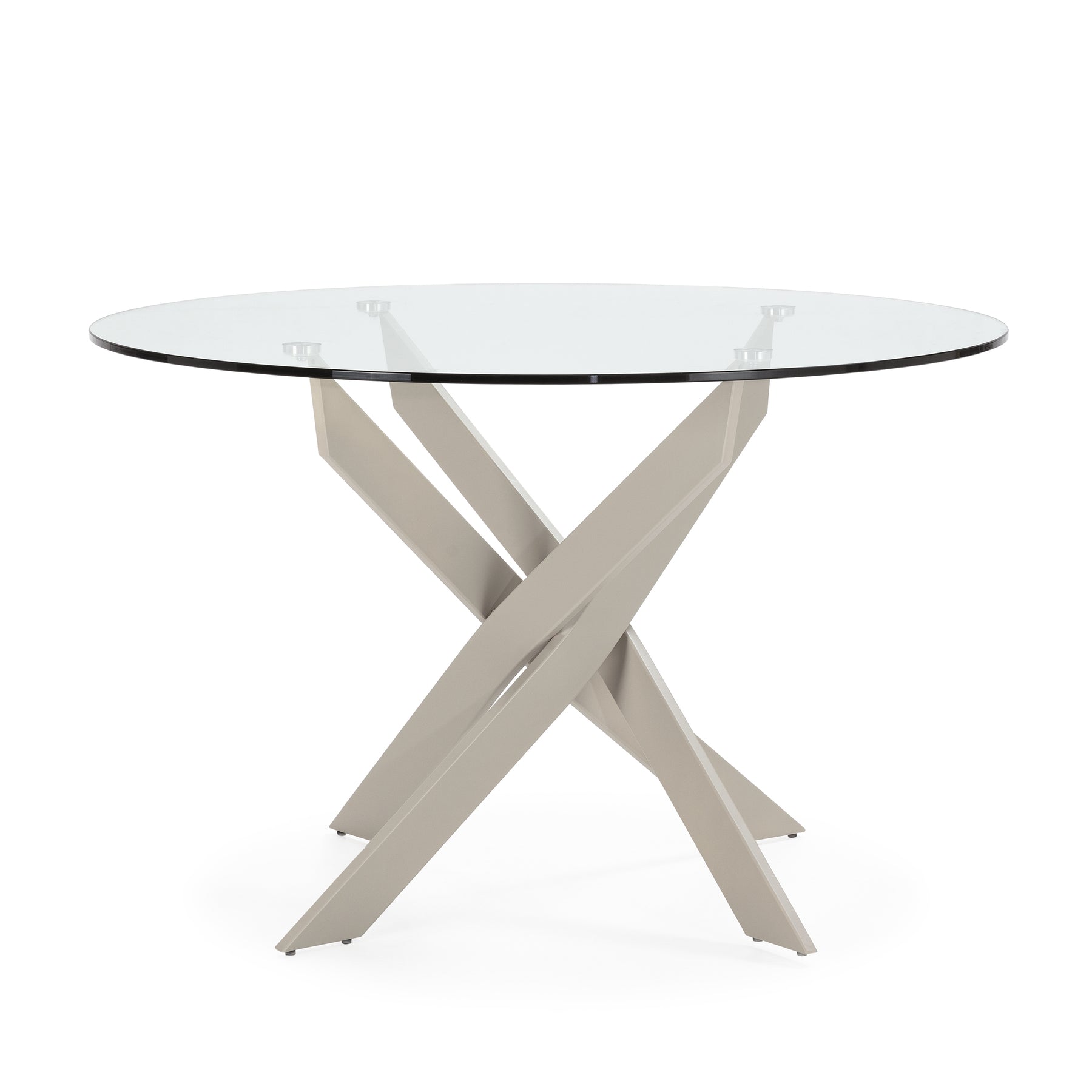 Tavolo rotondo in vetro Fyra 120x76 cm