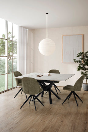 Tavolo quadrato allungabile big size da 6/8 persone Marlene 150x76 cm