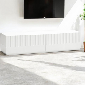 Mobile TV 4 ante 2 cassetti nero Doric di Teulat 182x48 cm