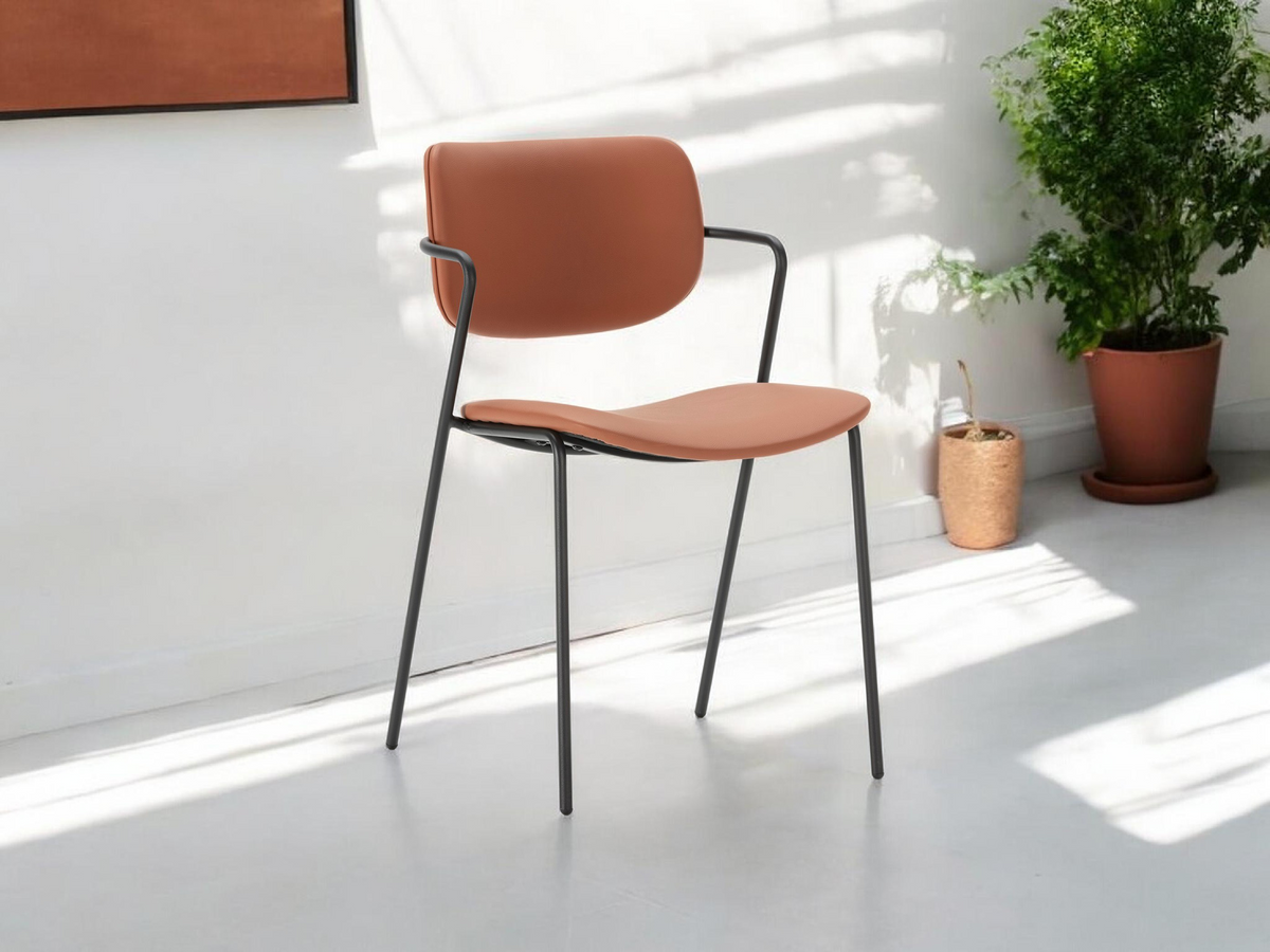 Set di 2 sedie con gamba in metallo Malyka 49x79 cm