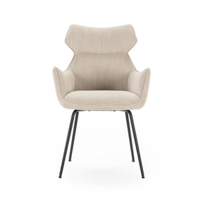 Set di 2 poltrone in velluto a coste con gambe in metallo Diana 60x65 h90 cm